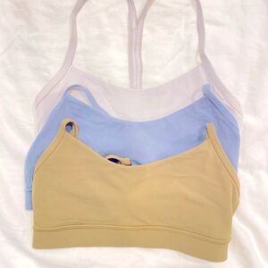 Lululemon set of 3 racer back sports bras!